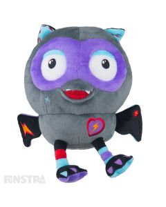 Boo! It's the plush toy of Giggle Fangs from his Batty Lair