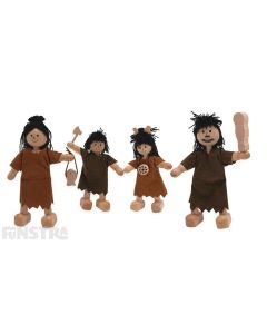 I'm Toy DinoZone Wooden Caveman Family