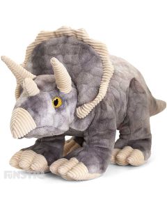 Triceratops is a huggable dinosaur friend, for anyone that loves dinosaurs. The soft and cuddly dinosaur plush toy of the Triceratops is made from Keel Toys.