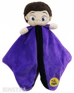 The purple Wiggle, Lachy, plush toy and blanket is super soft and ready for lots of cuddles to comfort baby.
