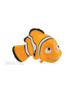 'I'm from the ocean.' Nemo is a curious clownfish that yearns for adventure and is a fun toy for imaginative play and makes a cute cake topper for your Finding Nemo party.