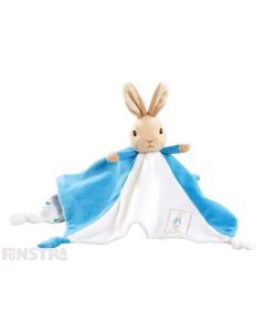 Peter Rabbit blankey is an adorable companion and comfort object for infants from the Beatrix Potter collection.
