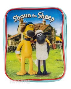 Bitzer and Shaun stand in front of the Mossy Bottom farmhouse on this insulated cooler bag, for a happy meal that's cool and fresh.