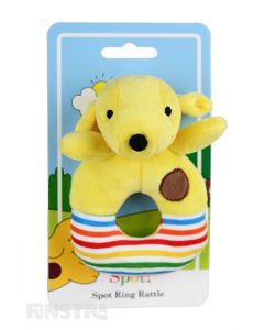 Bring the wonderful world of Fun with Spot The Dog into your family with this adorable ring rattle. 
