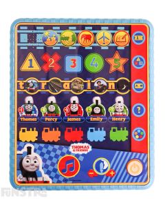 Fun electronic and educational toy for little ones to learn to recognise letters, numbers, colours, shapes and characters. Play the six activity quiz games to hear questions and learn if your answer is correct.