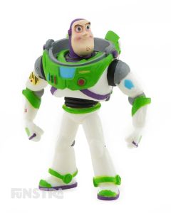 To Infinity and Beyond! It's space ranger and the defender of the galaxy, Buzz Lightyear from Toy Story, a fun toy for imaginative play and makes a cute cake topper for your Toy Story party.