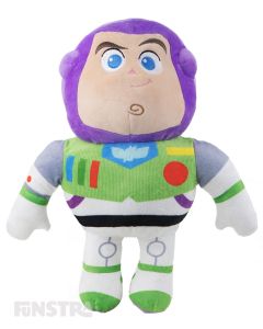 Super soft and cuddly Disney Baby plush toy of Buzz Lightyear wears his signature space suit costume with wings and is sure to put a smile on the faces of children of all ages.