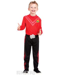 Dress up as the red Wiggle, Simon Pryce, who loves to sing opera, wearing a red shirtand black pants.