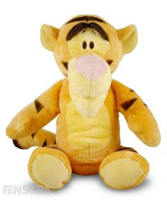 Soft and cuddly Disney Baby plush toy of Tigger with rattle to entertain babies.