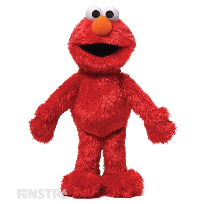 The lovable and huggable Elmo from the Sesame Street GUND plushy collection will surely brighten any day in Elmo's world!