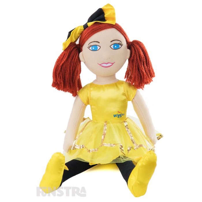 It's everyone's favourite yellow Wiggle, the girl with the bow in her hair! Ballerina Emma is dress in her beautiful yellow tutu.