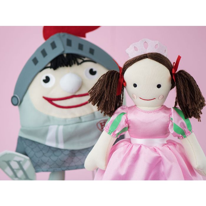 Collect Humpty Dumpty dressed up as a knight in shining armour in the Play School plush collection.