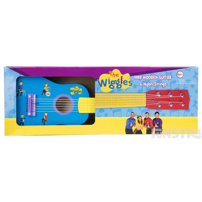 Guitar comes in a box and makes the perfect gift for little Wiggles fans.
