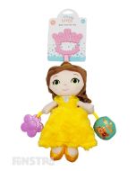 The Belle from Beauty and the Beast activity toy helps to develop your little one's senses and fine motor skills with a rattle, squeaker and teether from Disney Baby.