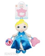 The Cinderella activity toy helps to develop your little one's senses and fine motor skills with a rattle, squeaker and teether from Disney Baby.