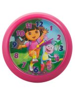 Learn to tell the time with Dora and Boots the monkey and this fun wall clock.