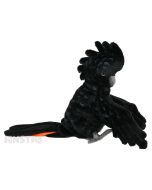 Hansa Creation Realistic Red-tailed Black Cockatoo Puppet