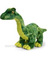 Diplodocus is a huggable dinosaur friend, for anyone that loves dinosaurs. The soft and cuddly dinosaur plush toy of the Diplodocus is made from Keel Toys.