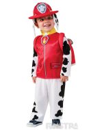 Dress up as Marshall the Dalmatian puppy, wearing his fire pup jumpsuit, hat, pup pack and fire badge.