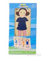Dressing up Jemima is lots of fun with this wooden Play School jigsaw puzzle, featuring four super cute dress ups.