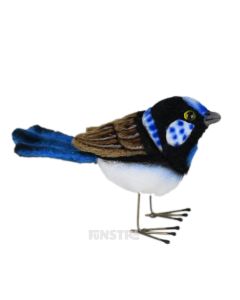 Hansa Creation Realistic Blue Wren Plush Toy