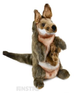 Hansa Creation Realistic Kangaroo & Joey Puppet