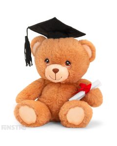 The Keeleco Graduation Teddy Bear is the perfect gift for graduates and an ideal keepsake to mark a momentous occasion.