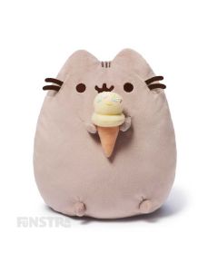 Do you love ice cream? So does Pusheen! Holding a ice cream cone, this Pusheen snackable plush is prefect for anyone the loves to eat ice cream and the popular tabby cat.