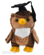 Graduation Owl Beanie Plush Toy Stuffed Owl