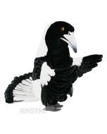 Hansa Creation Realistic Magpie Puppet