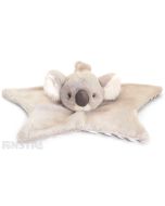 Cozy koala comforter security blanket is grey and white and a gorgeous companion, soother and comfort object for infants.