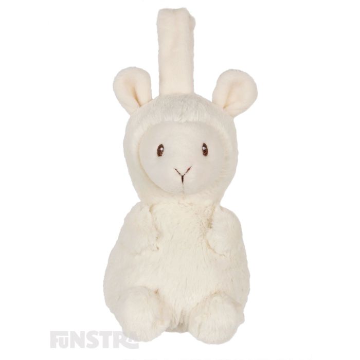 Features a loop to take Liam the Llama along on your travels.